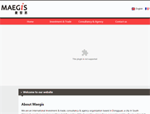 Tablet Screenshot of maegisgroup.com